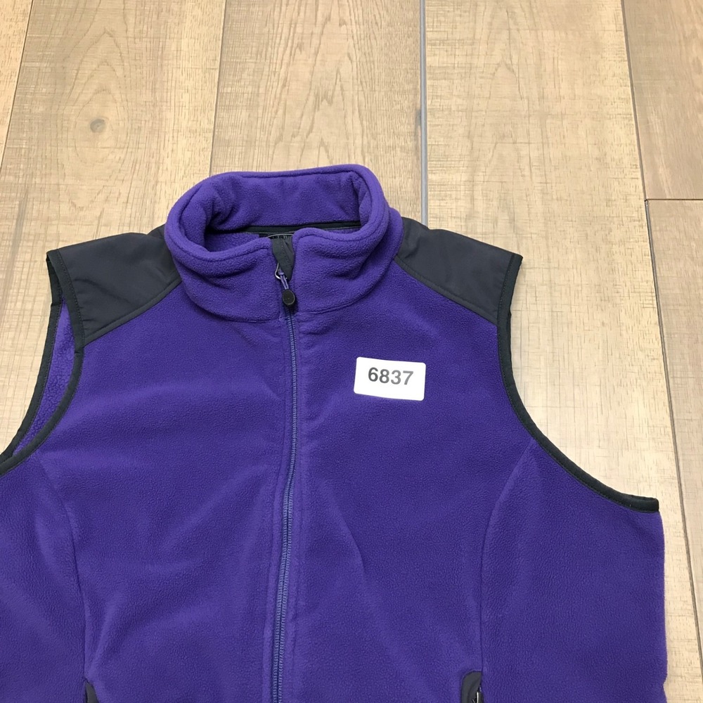 L.L. Bean Vest Womens Size L Purple Fleece Full Zip Cozy Cabincore Polartec Hike - Picture 11 of 11